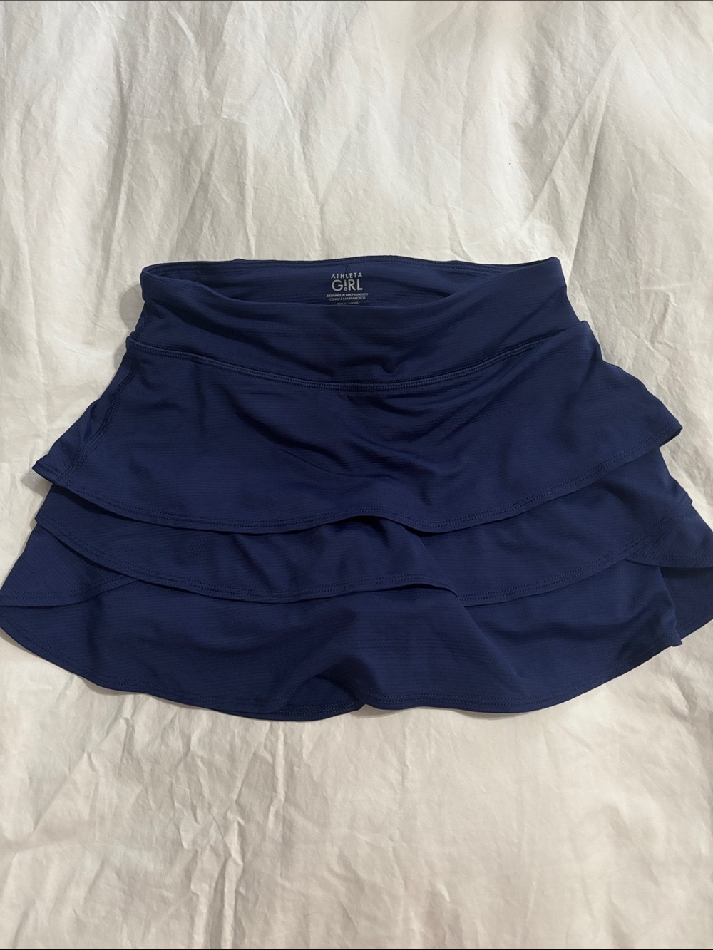 Athleta Girl Navy Blue Athletic Skort with Inner Shorts